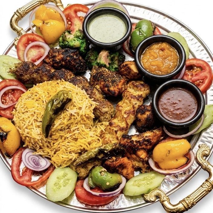 Mix BBQ Platter With karahi